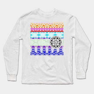 tribal aztec pattern ecopop Long Sleeve T-Shirt